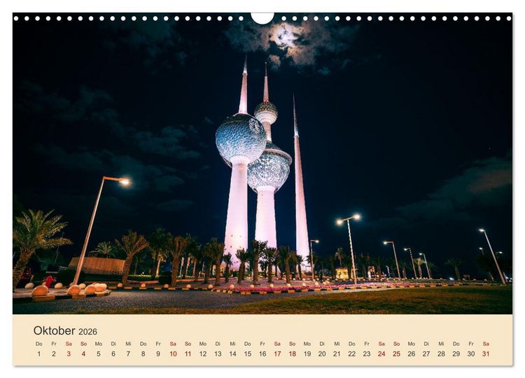 Produktbild: Kuwait - Moderne trifft Tradition (Wandkalender 2026 DIN A3 quer), CALVENDO Monatskalender