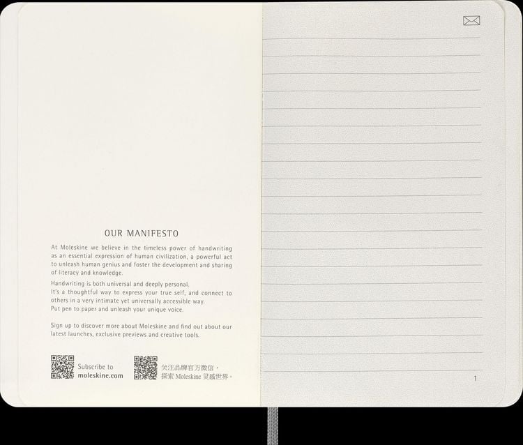 Produktbild: Moleskine Smart Notebook, Pocket, Ruled, Black, Soft Cover (3.5 x 5.5)