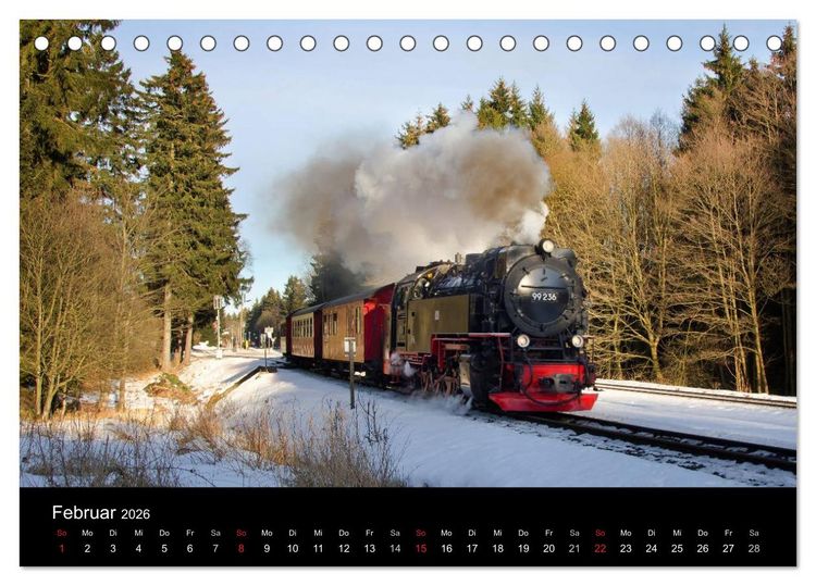 Produktbild: Unter Dampf in Sachsen Anhalt 2.0 (Tischkalender 2026 DIN A5 quer), CALVENDO Monatskalender