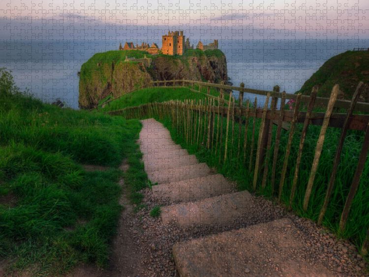 Produktbild: CALVENDO Puzzle Burg Dunnottar | 1000 Teile Lege-Gr&ouml;&szlig;e 64x48cm Foto-Puzzle f&uuml;r gl&uuml;ckliche Stunden