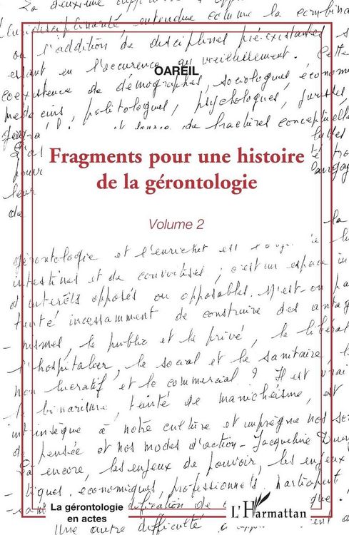 Produktbild: Fragments pour une histoire de la g&eacute;rontologie