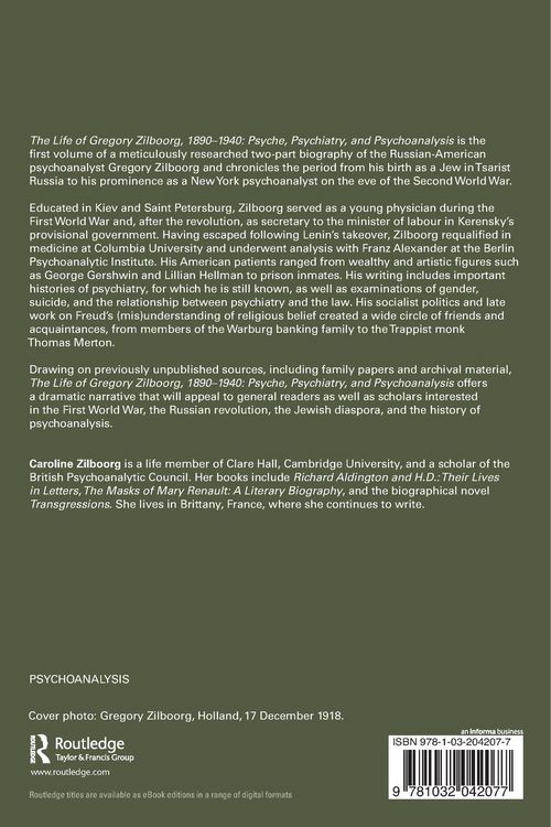 Produktbild: The Life of Gregory Zilboorg, 1890-1940