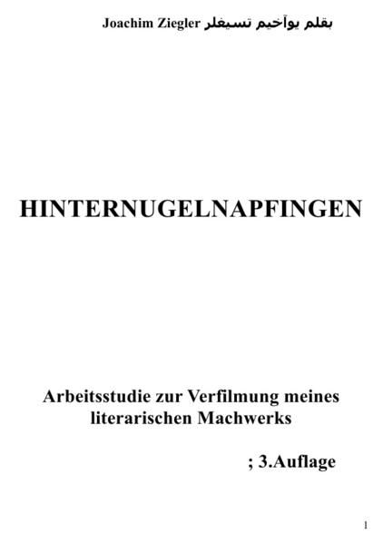 Produktbild: Hinternugelnapfingen Arbeitsstudie zur Verfilmung meines literarischen Machwerks; 2.Auflage