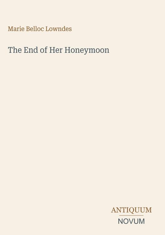 Produktbild: The End of Her Honeymoon