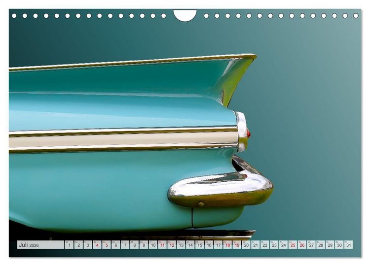 Produktbild: American Dream: Heckflossen-Ikonen (Wandkalender 2026 DIN A4 quer), CALVENDO Monatskalender