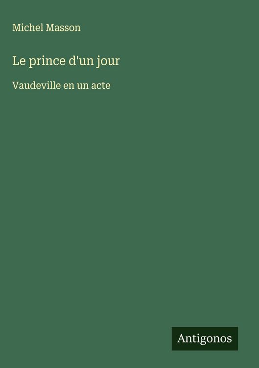 Produktbild: Le prince d'un jour