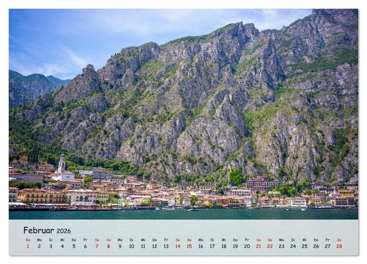 Produktbild: Limone sul Garda - Traumhaftes St&auml;dtchen am Gardasee (Wandkalender 2026 DIN A4 quer), CALVENDO Monatskalender
