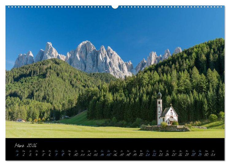 Produktbild: Dolomiten (Wandkalender 2026 DIN A2 quer), CALVENDO Monatskalender