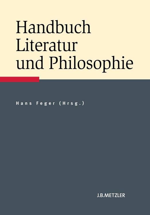 Produktbild: Handbuch Literatur und Philosophie