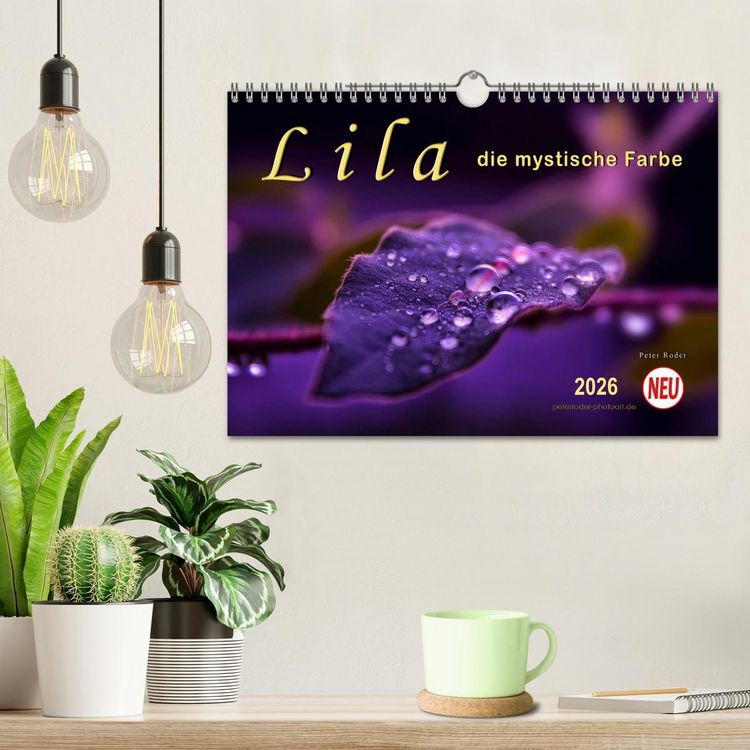 Produktbild: Lila - die mystische Farbe (Wandkalender 2026 DIN A4 quer), CALVENDO Monatskalender