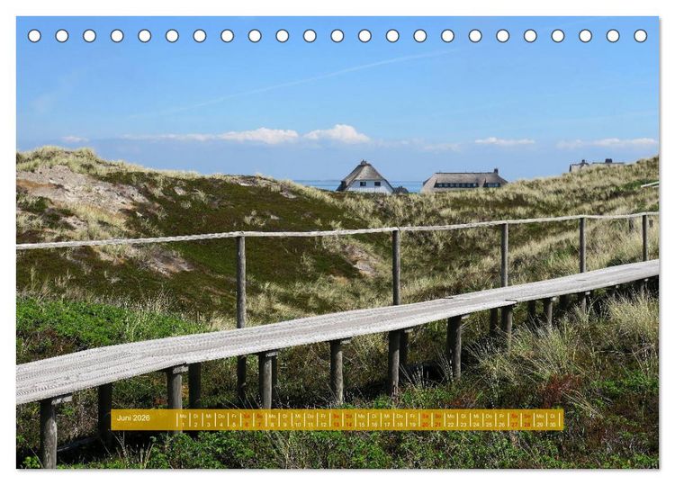 Produktbild: Unendliche Weite Sylts - Faszinierende Landschaftsaufnahmen (Tischkalender 2026 DIN A5 quer), CALVENDO Monatskalender