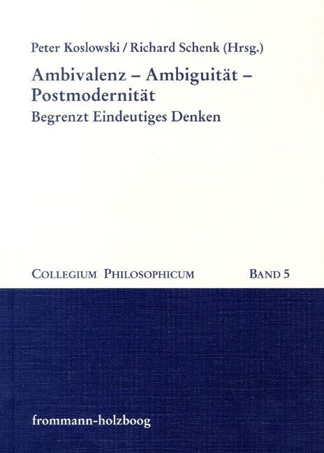 Produktbild: Ambivalenz - Ambiguit&auml;t - Postmodernit&auml;t