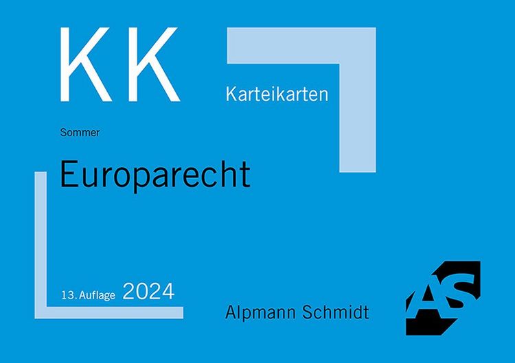 Produktbild: Karteikarten Europarecht