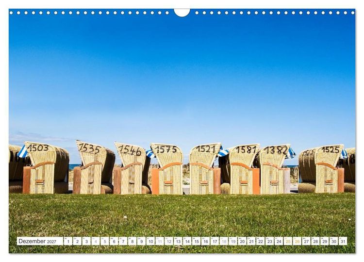 Produktbild: Strandk&ouml;rbe 2027 (Wandkalender 2027 DIN A3 quer), CALVENDO Monatskalender