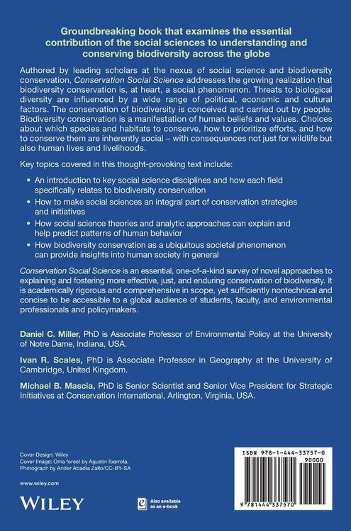 Produktbild: Conservation Social Science