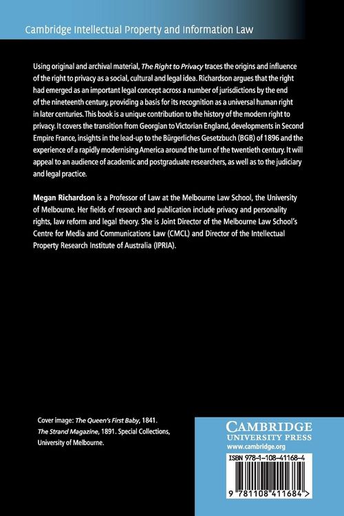 Produktbild: The Right to Privacy