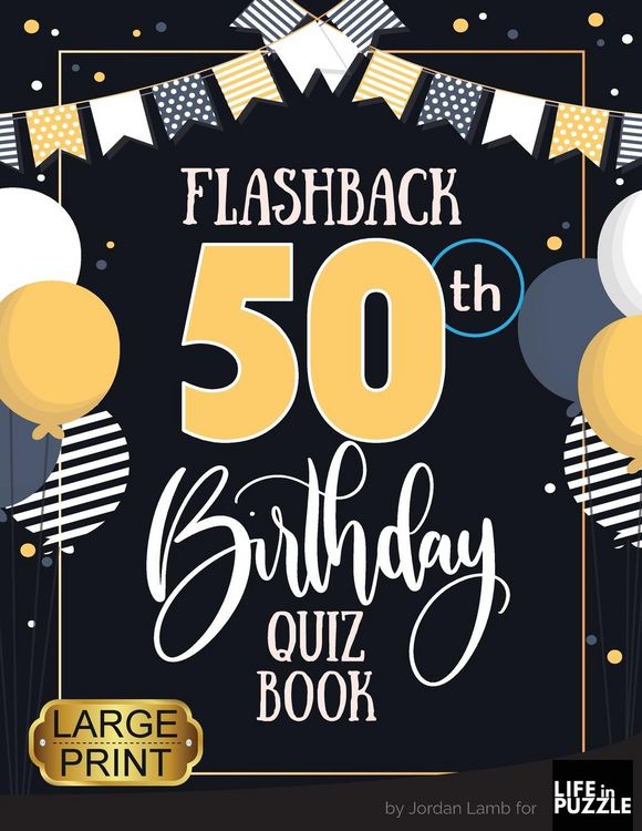 Produktbild: Flashback 50th Birthday Quiz Book Large Print