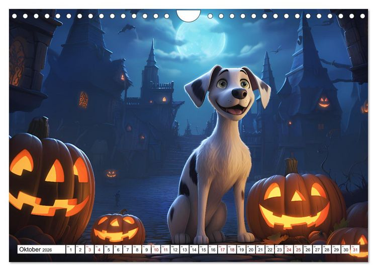 Produktbild: Lustige Comic Hunde (Wandkalender 2026 DIN A4 quer), CALVENDO Monatskalender