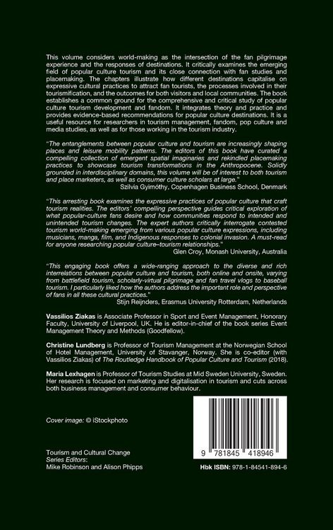 Produktbild: Touristic World-Making and Fan Pilgrimage in Popular Culture Destinations