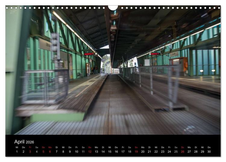 Produktbild: Die Wuppertaler Schwebebahn (Wandkalender 2026 DIN A3 quer), CALVENDO Monatskalender
