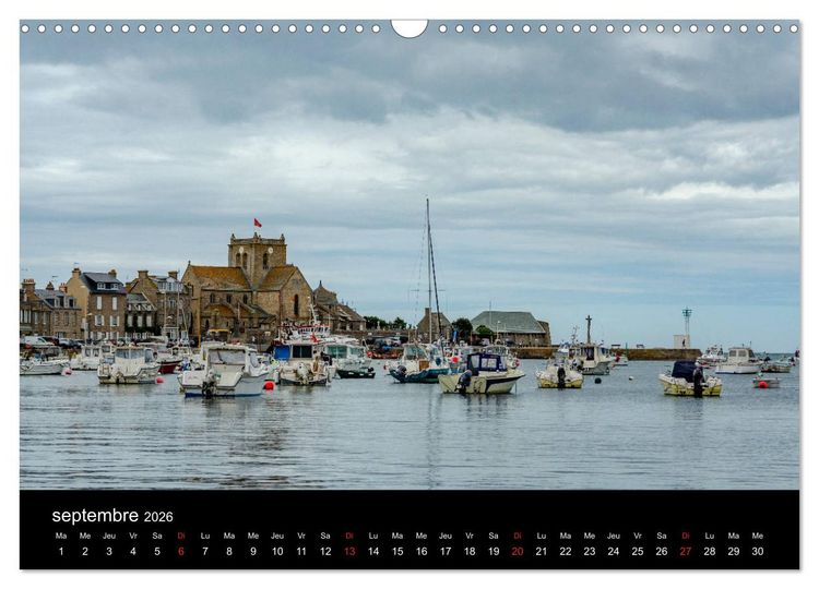 Produktbild: Barfleur Un port normand sur la Manche (Calendrier mural 2026 DIN A3 vertical), CALVENDO calendrier mensuel