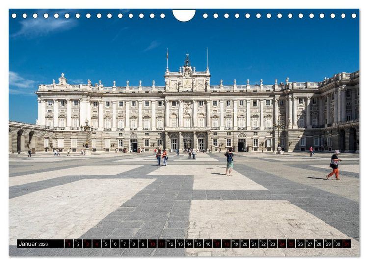 Produktbild: Madrid - Stadtansichten (Wandkalender 2026 DIN A4 quer), CALVENDO Monatskalender