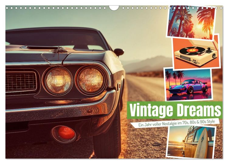 Produktbild: Vintage Dreams (Wandkalender 2026 DIN A3 quer), CALVENDO Monatskalender