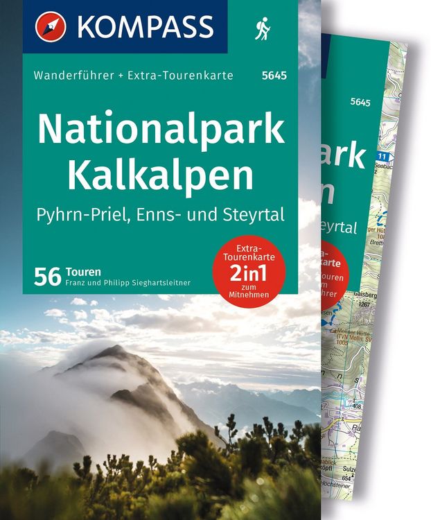 Produktbild: KOMPASS Wanderf&uuml;hrer Nationalpark Kalkalpen - Pyhrn-Priel, Enns- und Steyrtal, 56 Touren mit Extra-Tourenkarte