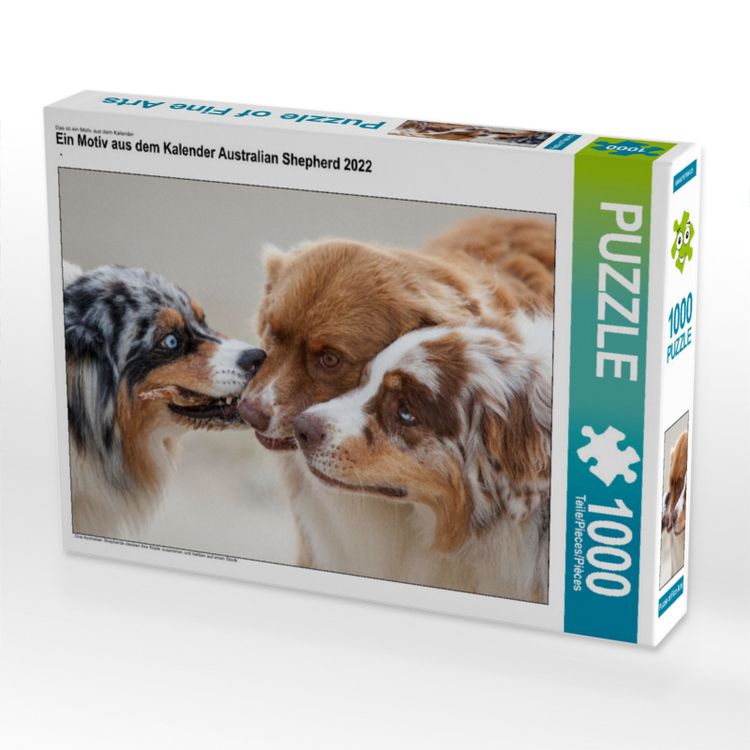 Produktbild: CALVENDO Puzzle Ein Motiv aus dem Kalender Australian Shepherd 2022 | 1000 Teile Lege-Gr&ouml;&szlig;e 64x48cm Foto-Puzzle f&uuml;r gl&uuml;ckliche Stunden