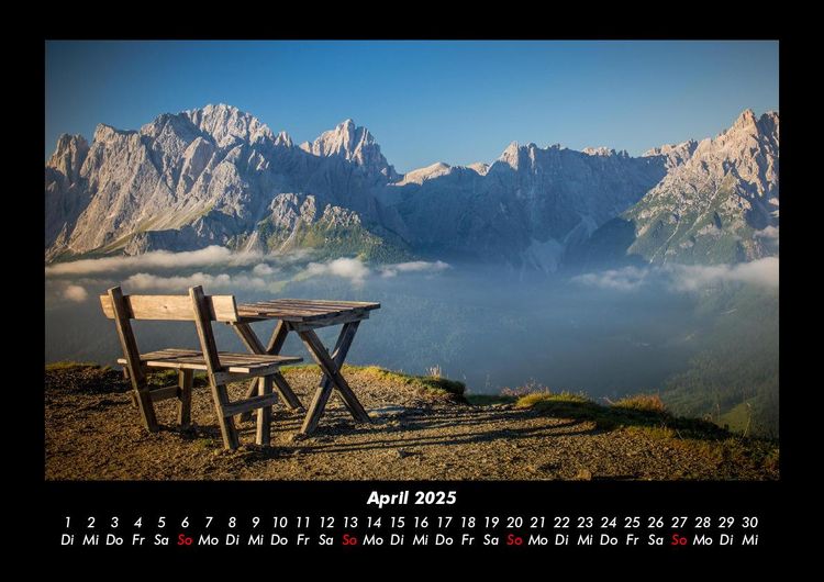 Produktbild: Berge 2025 Fotokalender DIN A3