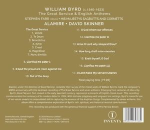Produktbild: Byrd: The Great Service & English Anthems