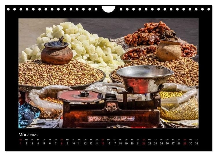 Produktbild: Willkommen in Indien 2026 (Wandkalender 2026 DIN A4 quer), CALVENDO Monatskalender