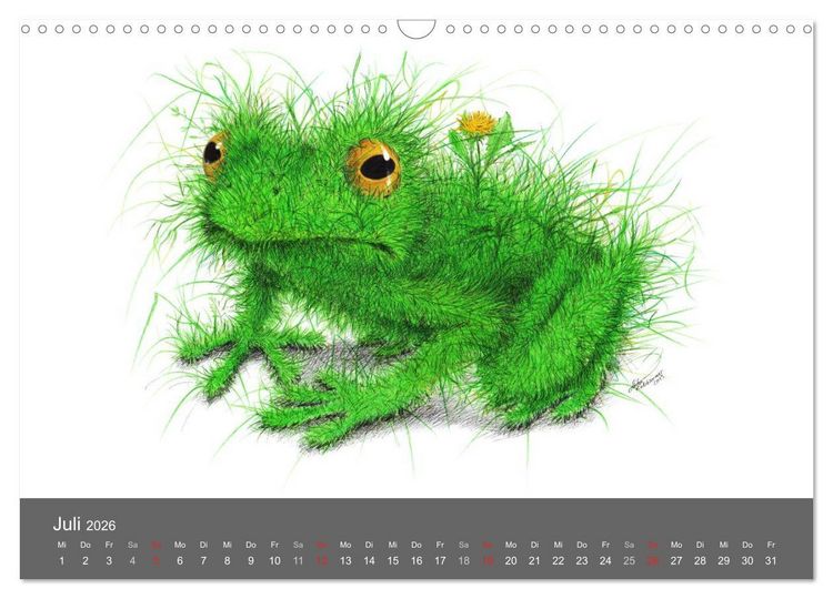 Produktbild: TIERONISCH (Wandkalender 2026 DIN A3 quer), CALVENDO Monatskalender