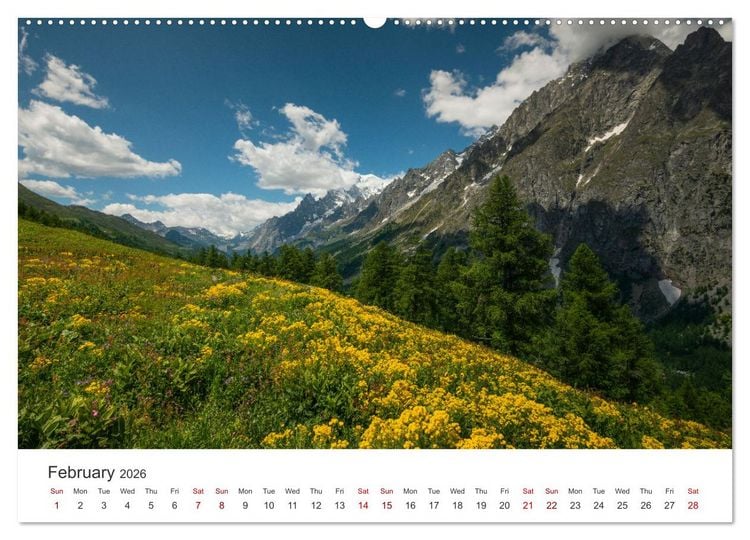Produktbild: Aosta Valley and its nature (Wall Calendar 2026 DIN A2 landscape), CALVENDO 12 Month Wall Calendar