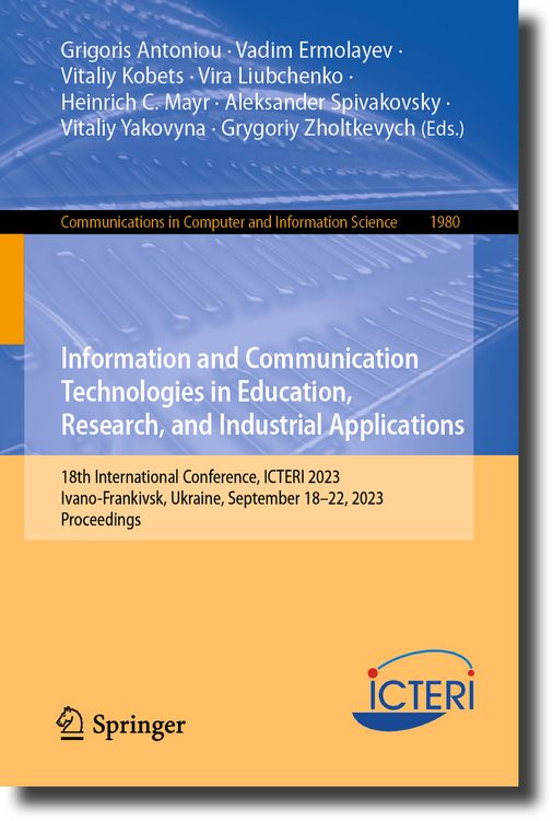 Produktbild: Information and Communication Technologies in Education, Research, and Industrial Applications