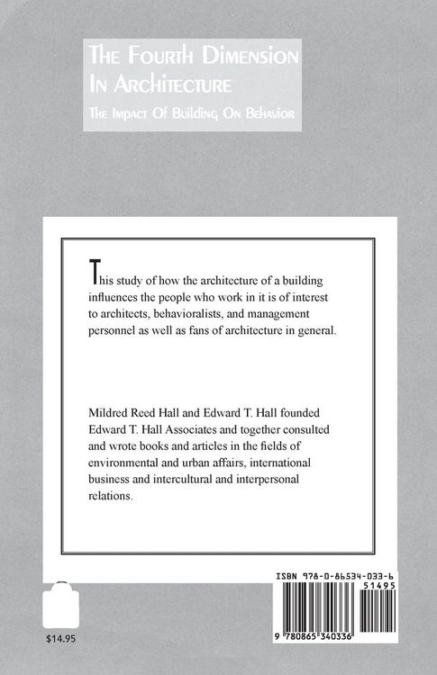 Produktbild: The Fourth Dimension in Architecture