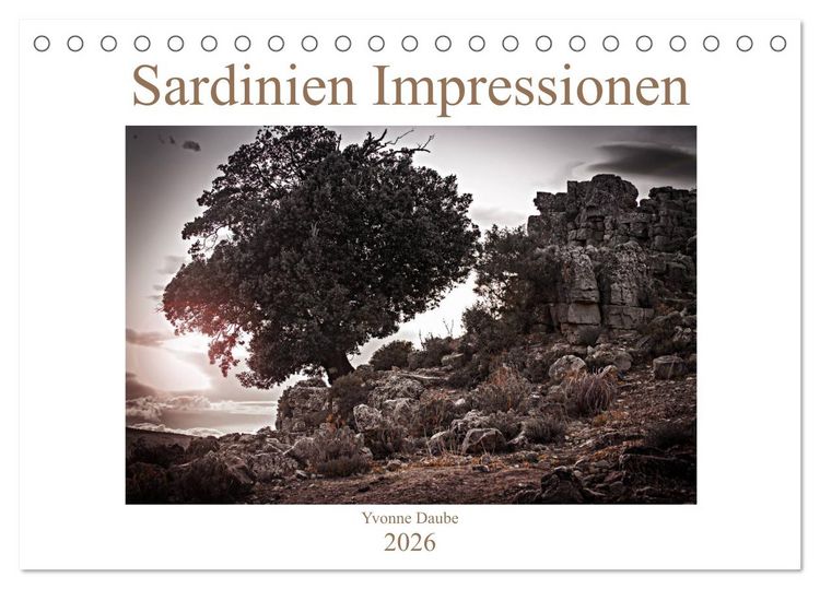 Produktbild: Sardinien Impressionen (Tischkalender 2026 DIN A5 quer), CALVENDO Monatskalender