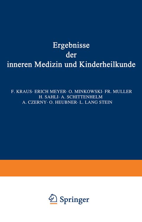 Produktbild: Ergebnisse der inneren Medizin und Kinderheilkunde