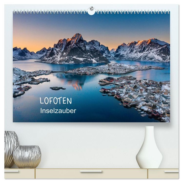 Produktbild: Lofoten Inselzauber (hochwertiger Premium Wandkalender 2026 DIN A2 quer), Kunstdruck in Hochglanz