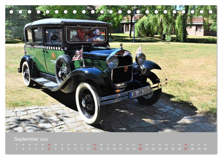 Produktbild: OLDTIMER-Event (Tischkalender 2026 DIN A5 quer), CALVENDO Monatskalender