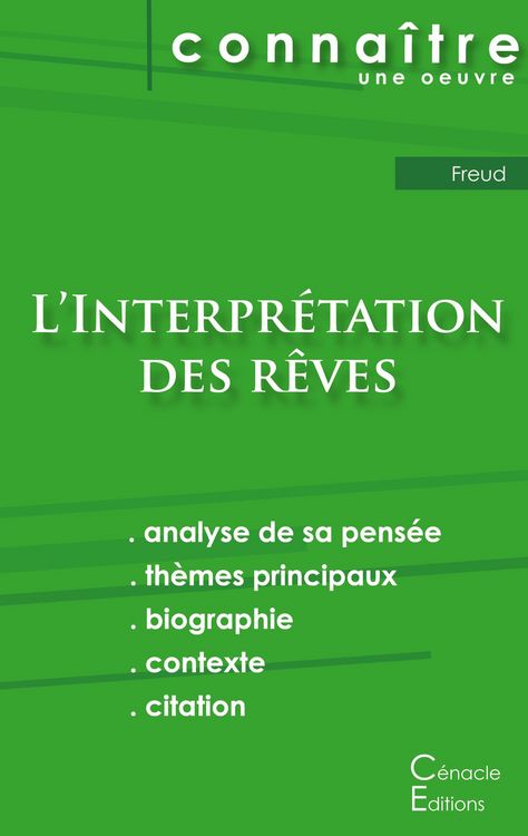 Produktbild: Fiche de lecture L'Interpr&eacute;tation des r&ecirc;ves de Freud (analyse litt&eacute;raire de r&eacute;f&eacute;rence et r&eacute;sum&eacute; complet)