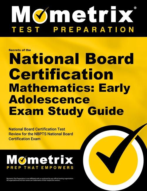 Produktbild: Secrets of the National Board Certification Mathematics: Early Adolescence Exam Study Guide