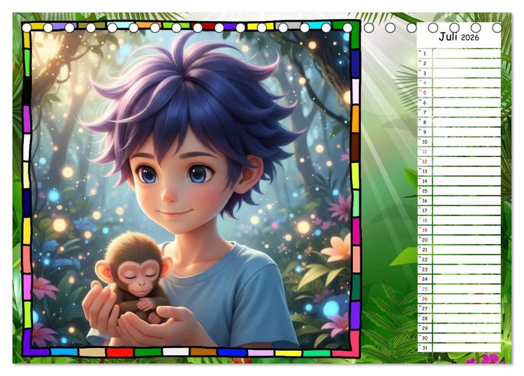 Produktbild: Meine Tierbabys (Tischkalender 2026 DIN A5 quer), CALVENDO Monatskalender