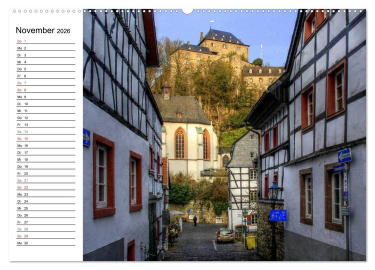 Produktbild: Die sch&ouml;nsten Orte der Eifel (Wandkalender 2026 DIN A2 quer), CALVENDO Monatskalender
