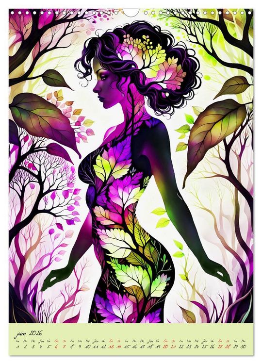 Produktbild: L'&eacute;l&eacute;gance de la nature (Calendrier mural 2026 DIN A3 horizontal), CALVENDO calendrier mensuel