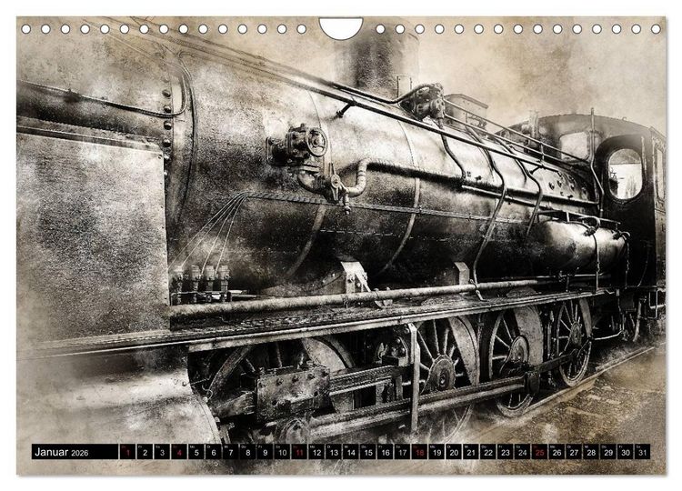 Produktbild: Dampflok Impressionen (Wandkalender 2026 DIN A4 quer), CALVENDO Monatskalender