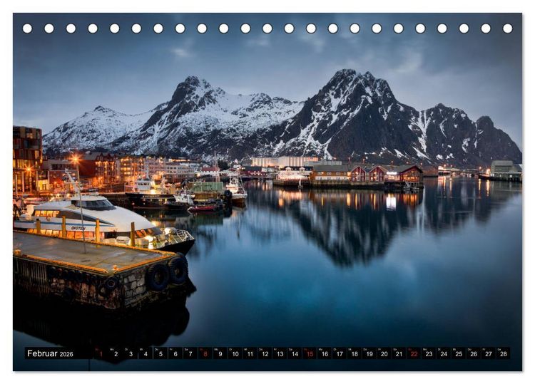 Produktbild: Skandinavien: Magischer Norden (Tischkalender 2026 DIN A5 quer), CALVENDO Monatskalender