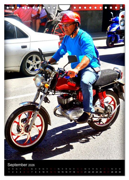 Produktbild: SUZUKI BIKER IN HAVANNA (Wandkalender 2026 DIN A4 hoch), CALVENDO Monatskalender