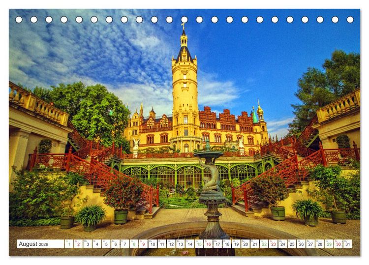 Produktbild: Mein buntes Mecklenburg (Tischkalender 2026 DIN A5 quer), CALVENDO Monatskalender