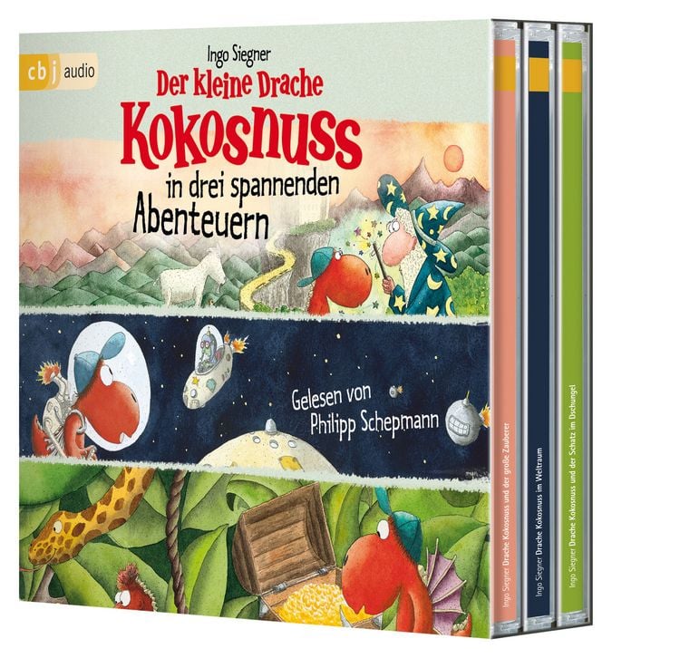 Produktbild: Der kleine Drache Kokosnuss in drei spannenden Abenteuern
